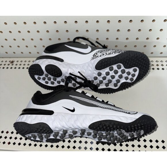 Nike Alpha Huarache Elite 4 Womens Indoor Softball Turf Shoes Size 7 Black White - Picture 5 of 8